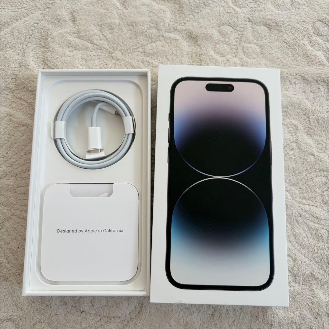 【美品】iPhone14pro 256GB スペースブラック SIMフリー