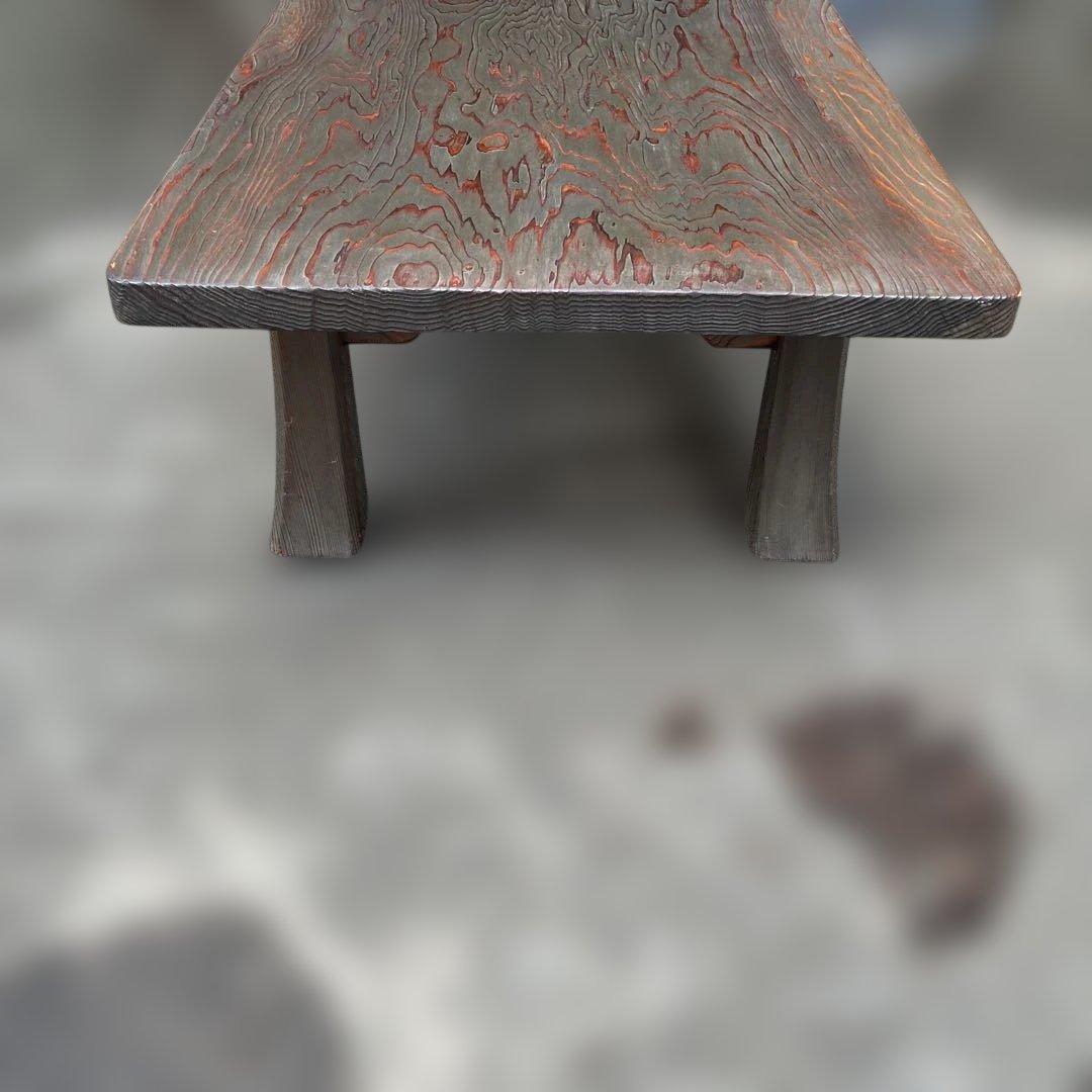 【極上杢目】天然木 座卓 屋久杉(推測) 無垢材 ローテーブル 希少 横91cm