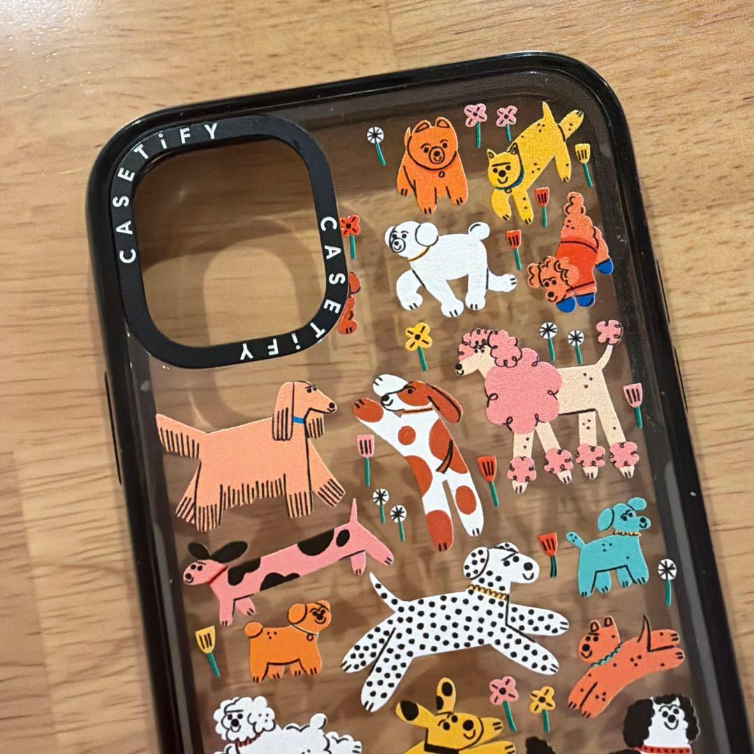CASETiFY 犬のイラスト ソフトケース　iPhone11