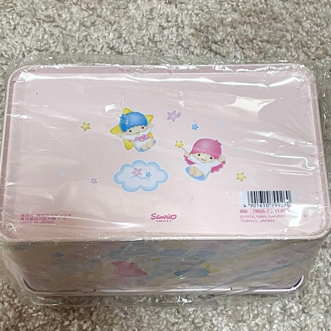 【未開封】1999年　リトルツインスターズ　缶　缶ケース　キキララ　サンリオ　②