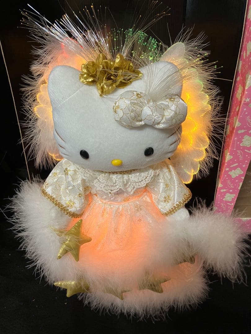 サンリオ　ハローキティ　ファイバーライト付き　ぬいぐるみ　B2257