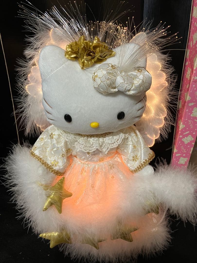 サンリオ　ハローキティ　ファイバーライト付き　ぬいぐるみ　B2257