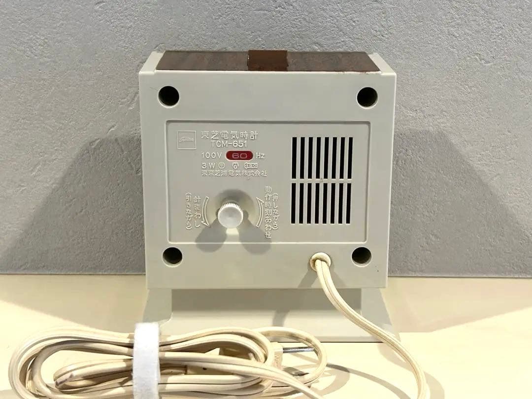 昭和レトロ　オールド東芝　電気時計　TCM-651