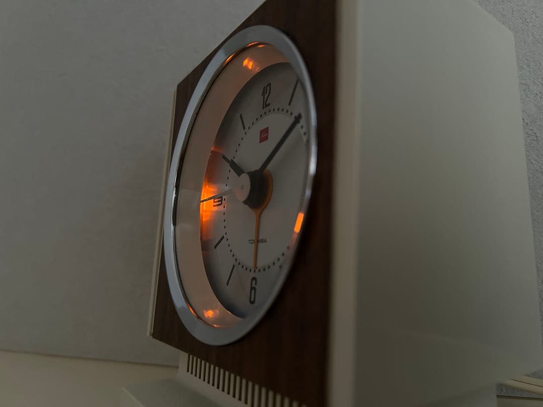 昭和レトロ　オールド東芝　電気時計　TCM-651