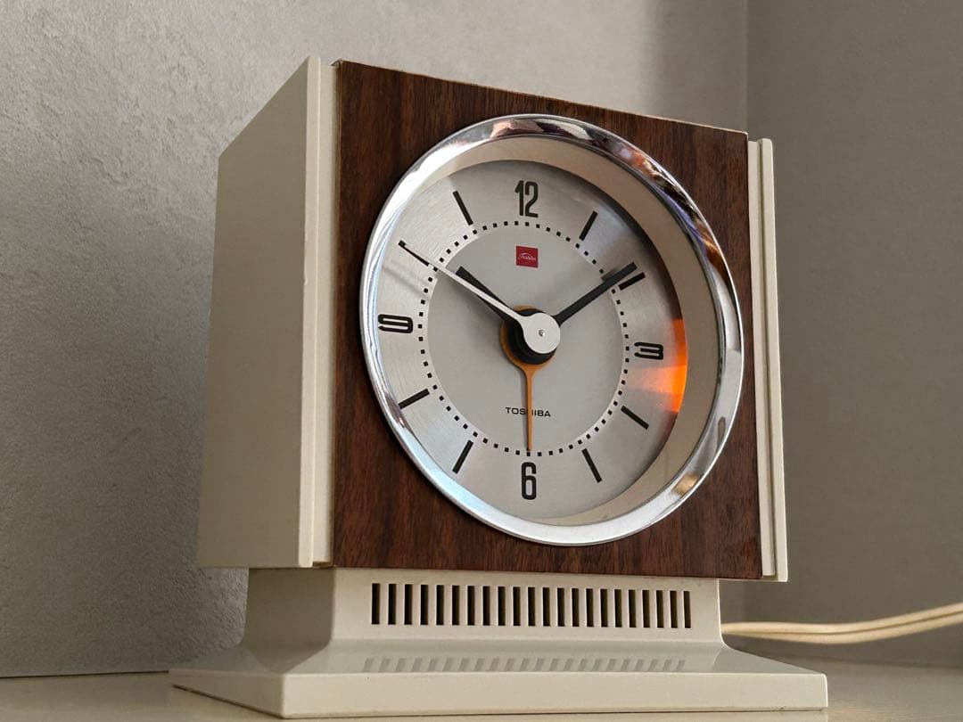 昭和レトロ　オールド東芝　電気時計　TCM-651