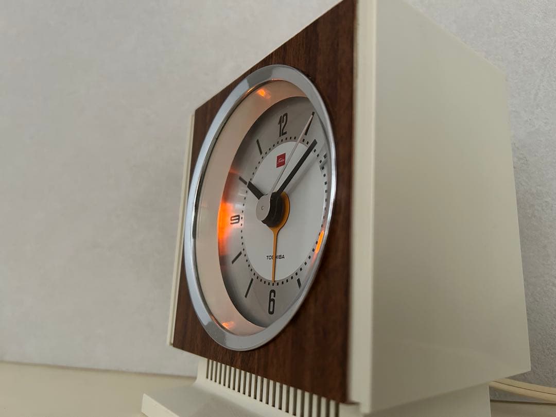 昭和レトロ　オールド東芝　電気時計　TCM-651