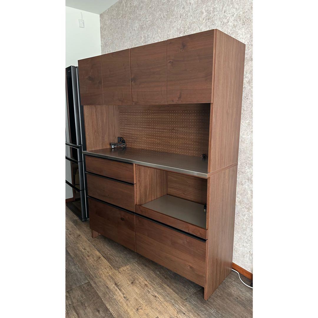 美品　CRASH GATE キッチンボード 140cm レンジ台 食器棚収納