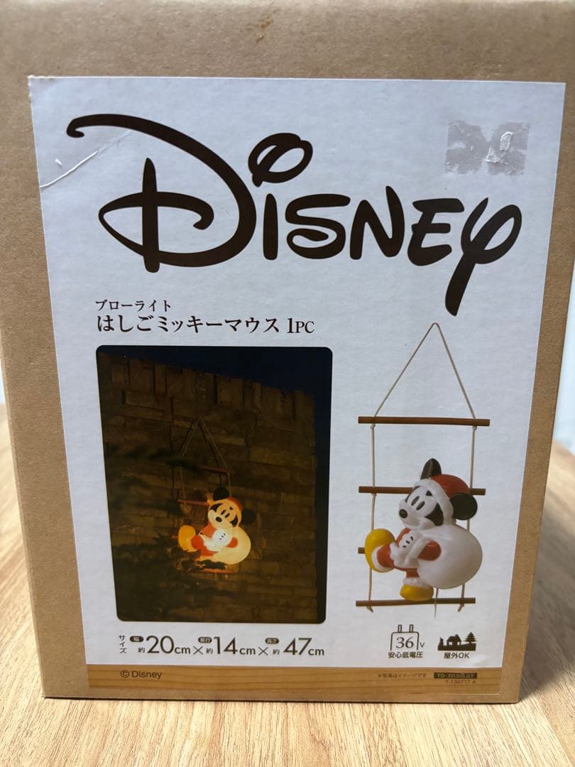 タカショー　イルミネーション　はしごミッキーマウス　クリスマス　ブローライト