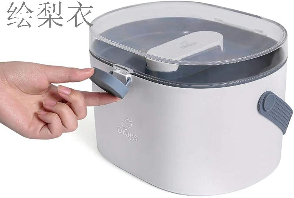 薬箱 ピルケース 救急箱 小型 可愛い おしゃれ ホワイト グリーン 手提げ付