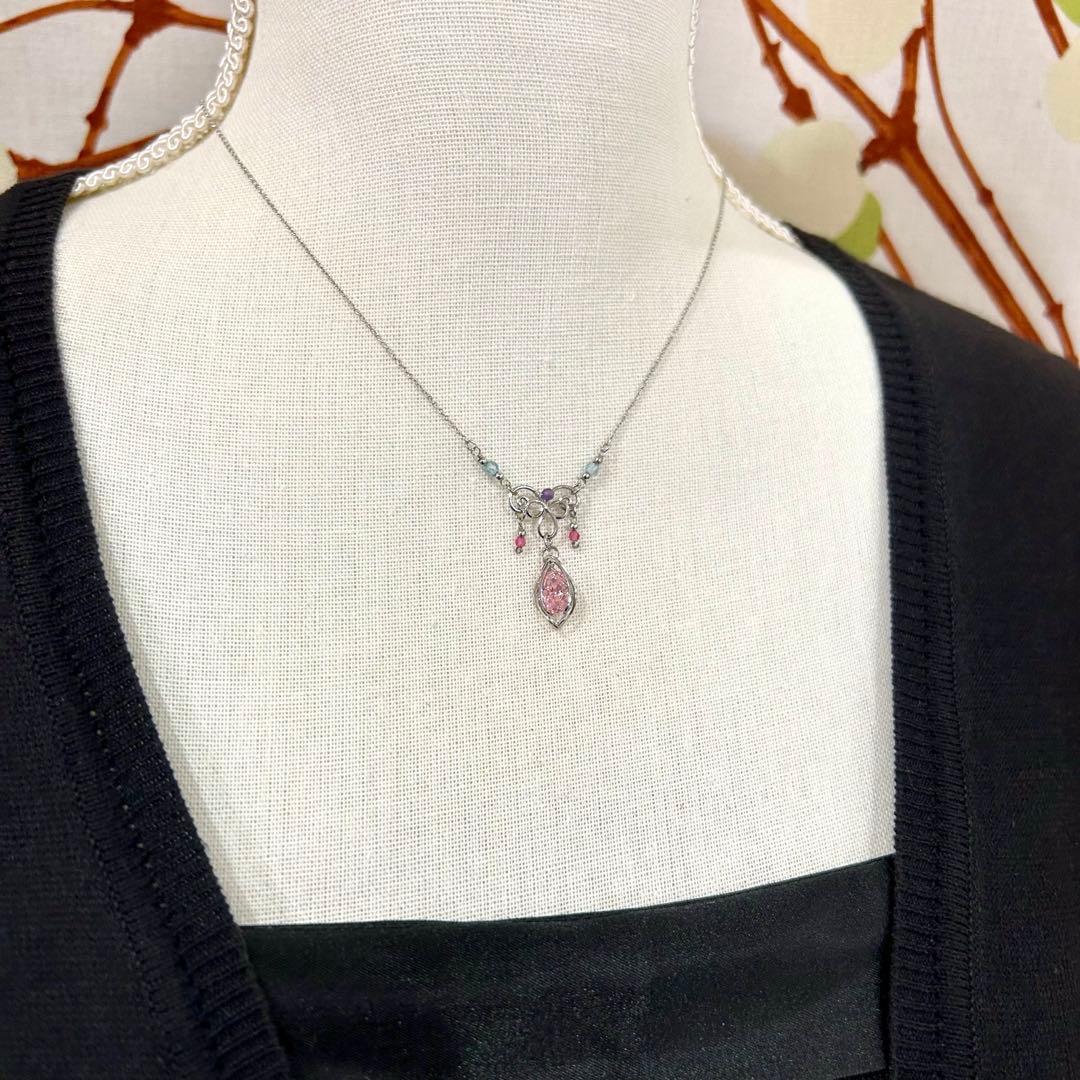 天然石ペリドット☆ワイヤーラップ ラッピング ジュエリー アート ネックレス S