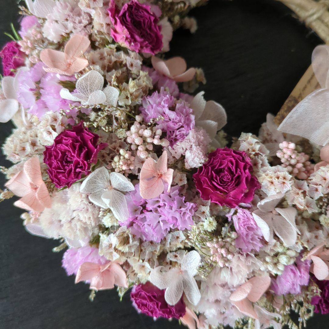 ドライフラワーハーフリース