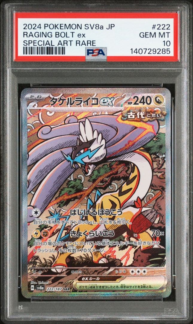 PSA10 連番 タケルライコex SAR