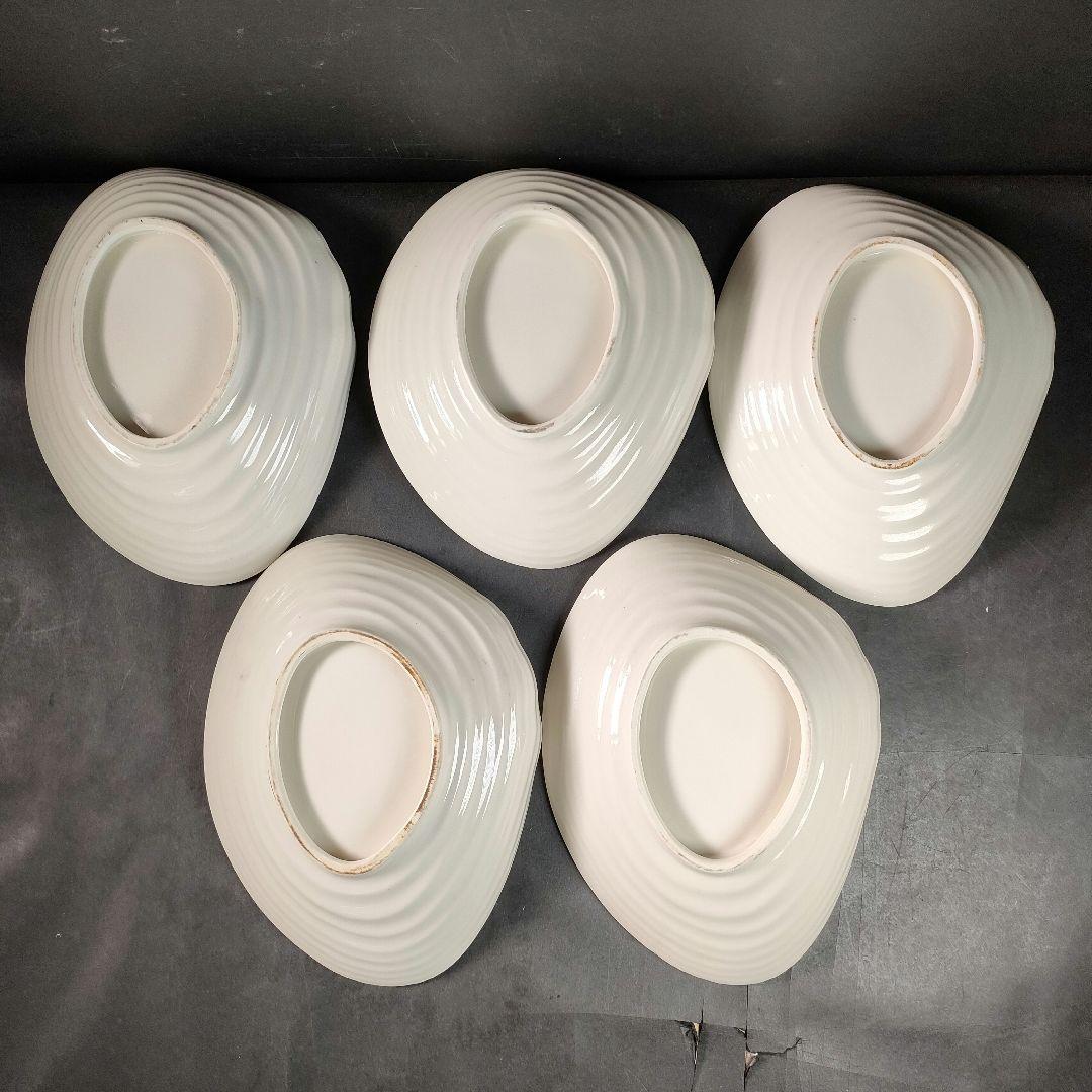 C10-1/金彩波文銘々皿 大皿10客・小皿10客/和食器/懐石料理/懐石道具
