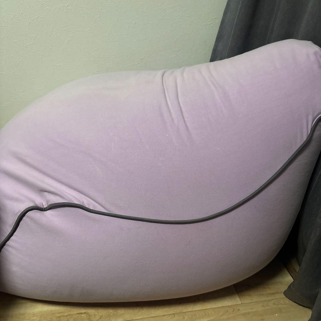 ヨギボー　ラウンジャー　薄むらさき色　ビーズパンパン　状態良い　最安値