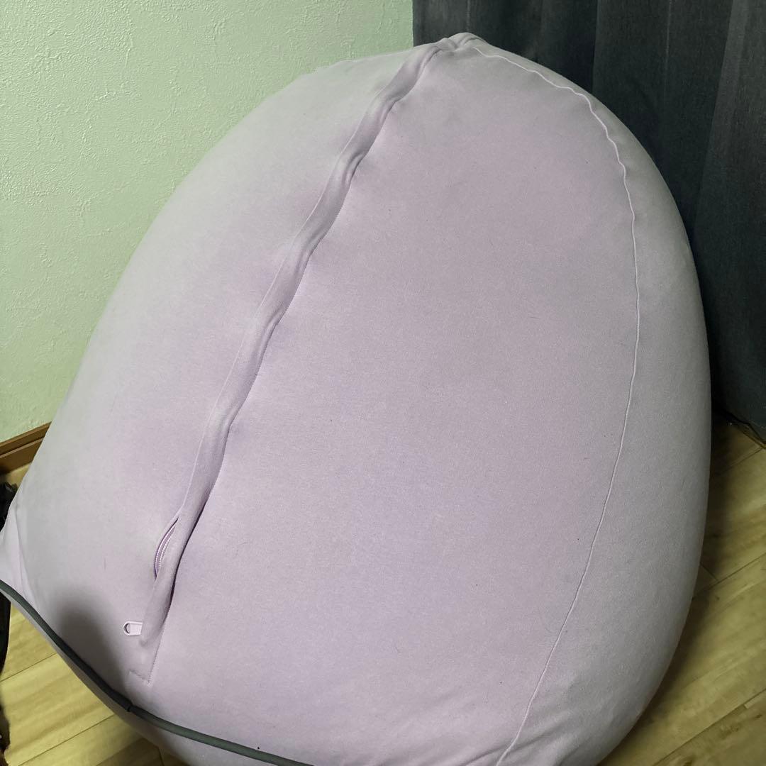 ヨギボー　ラウンジャー　薄むらさき色　ビーズパンパン　状態良い　最安値