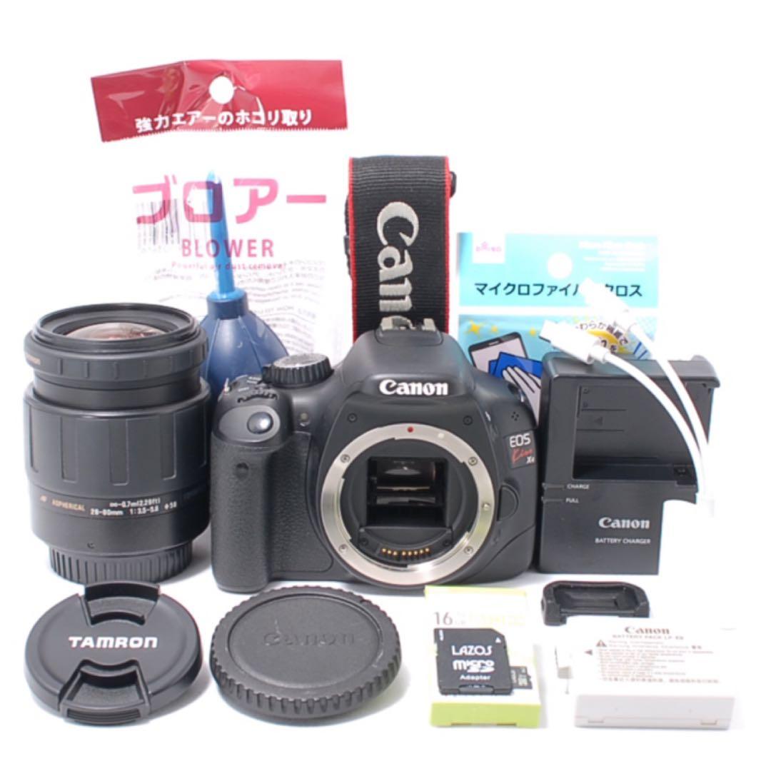極美品★ショット数4700回★スマホ転送OK★Canon Kiss X4 セット