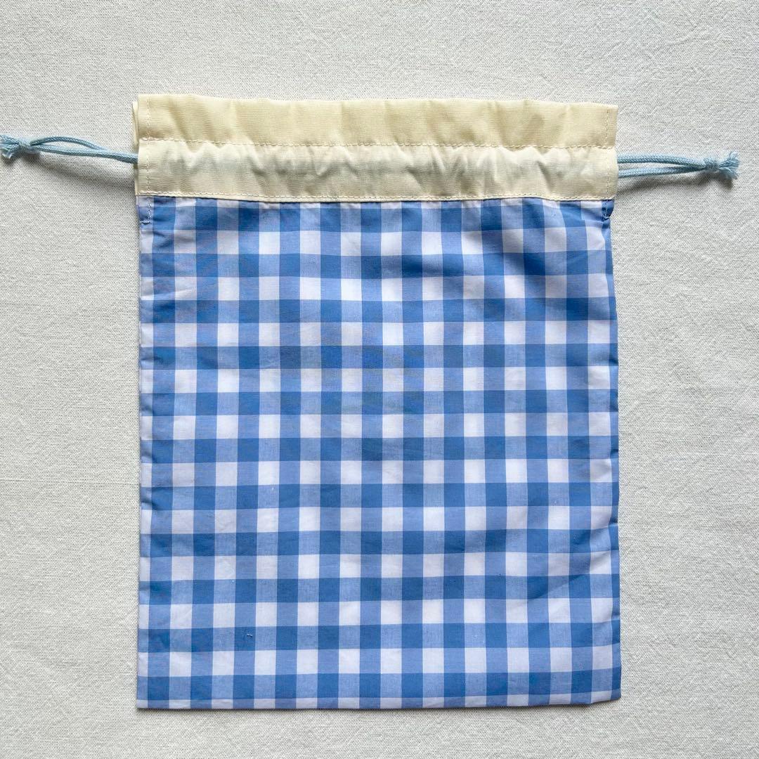 シャカシャカパーツ付き！　入園入学セット　ギンガムチェック　ブルー