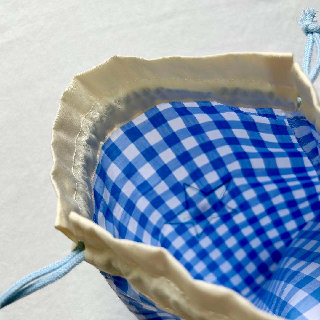 シャカシャカパーツ付き！　入園入学セット　ギンガムチェック　ブルー