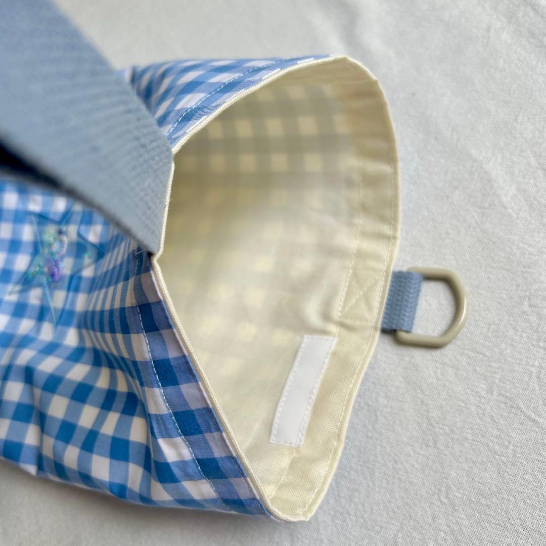 シャカシャカパーツ付き！　入園入学セット　ギンガムチェック　ブルー