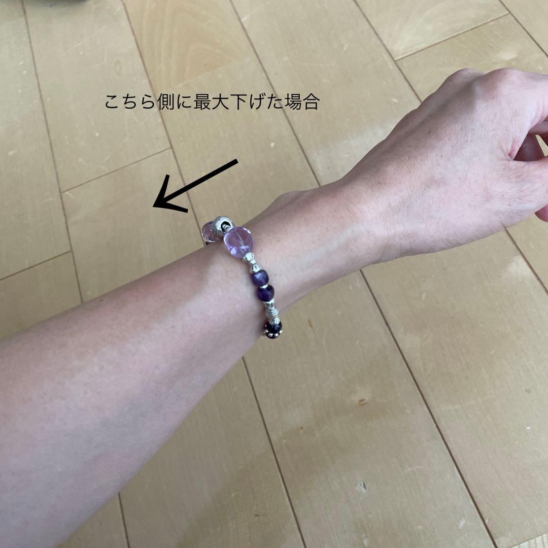 アメジスト　カレンシルバー　ブレスレット　※B100