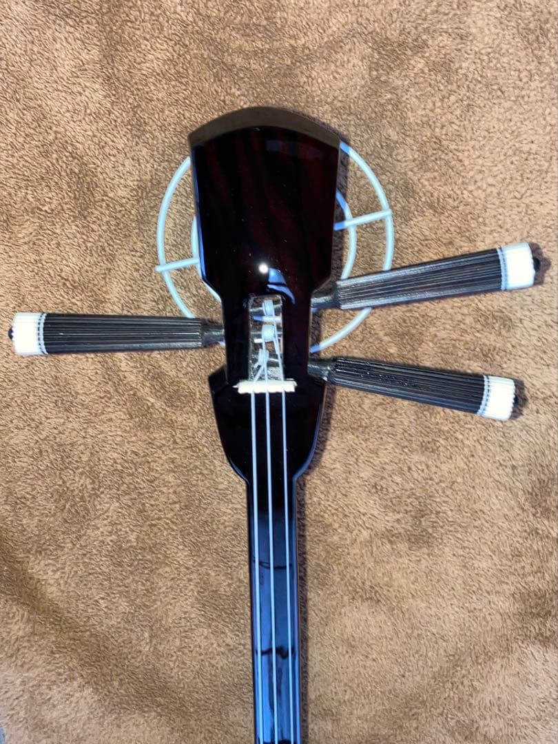 沖縄三線古民家床柱材南風原型本皮一枚張りスンチ塗り期間限定出品