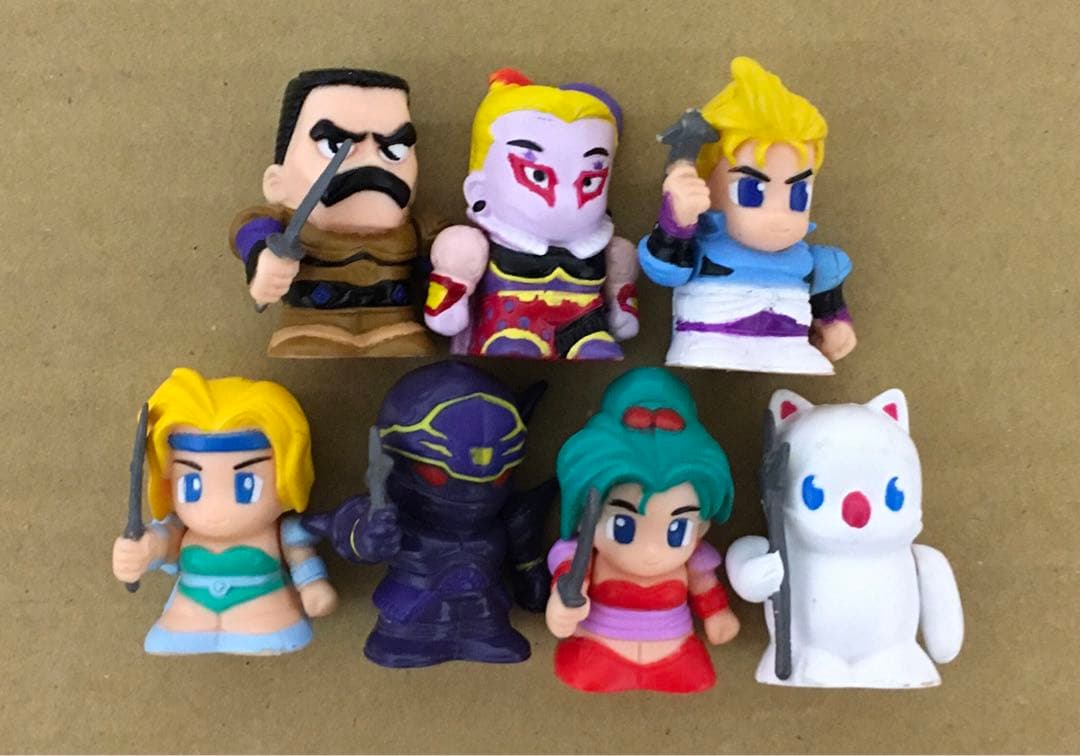 ファイナルファンタジー6 フィギュア7体＋ミニブック　ティナ、シャドウ、モグ他