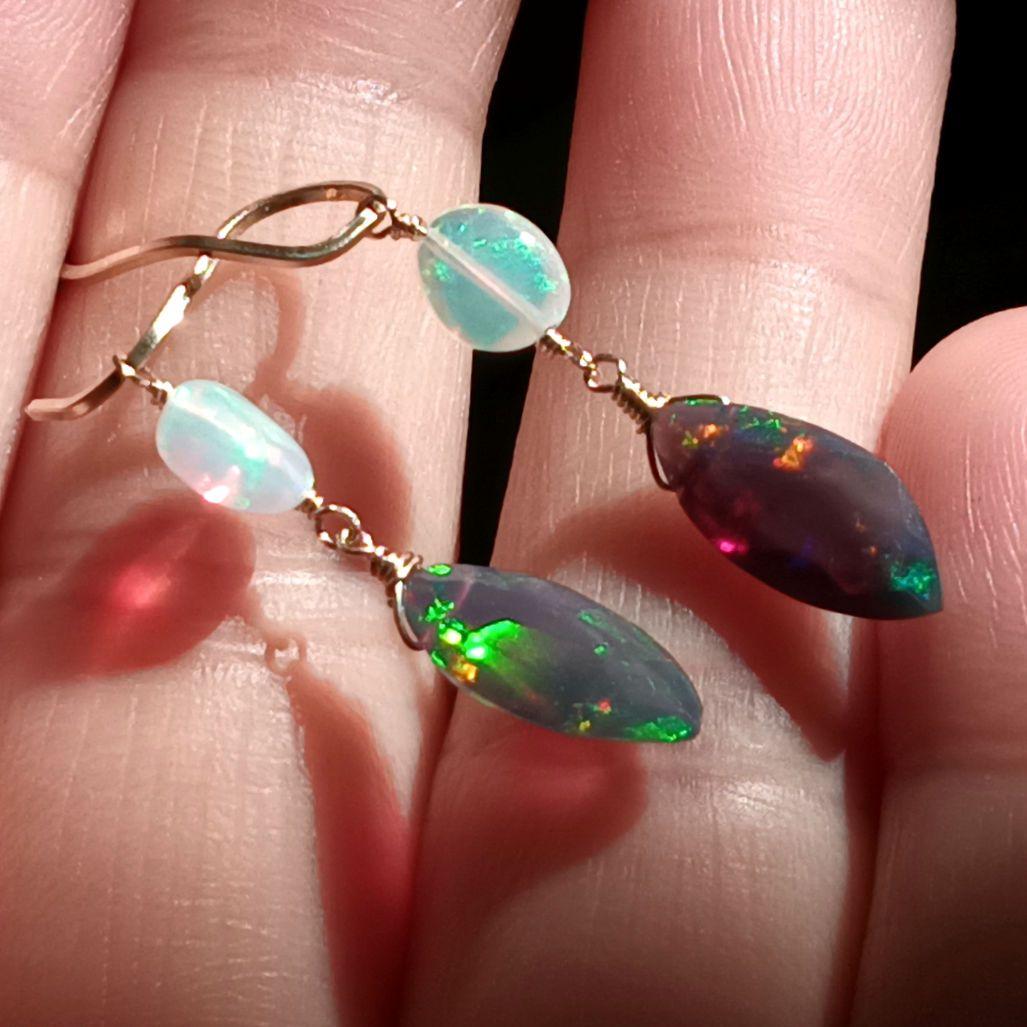 14kgf オパールピアス✾