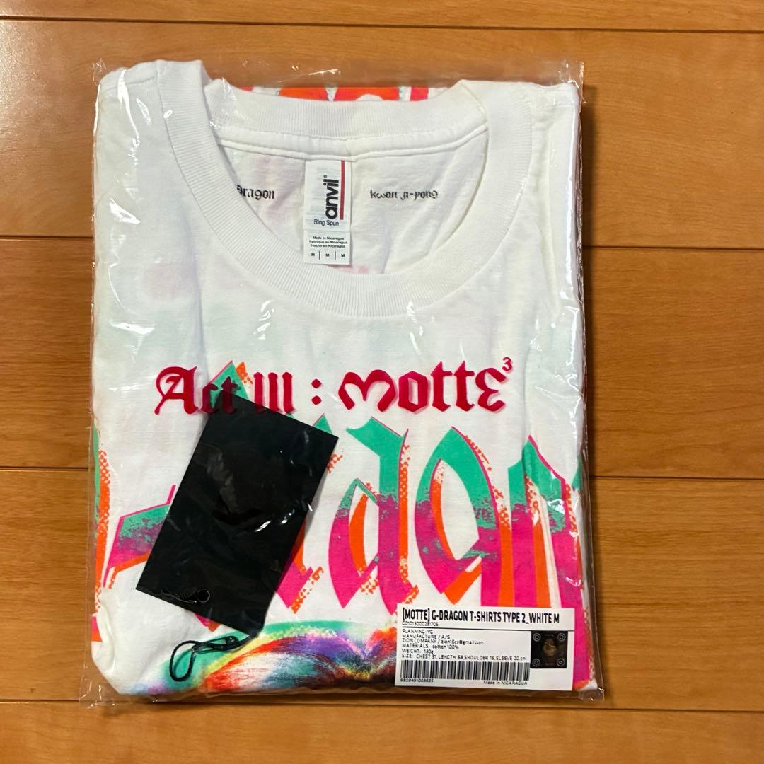 G-DRAGON ジヨンACTⅢ:MOTTE ソロコンTシャツ公式　白