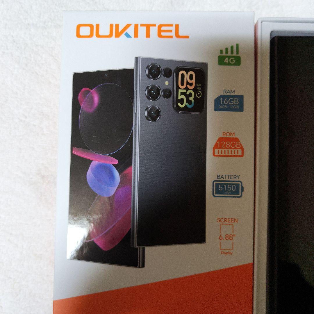 Oukitel スマートフォン 本体 ブラック