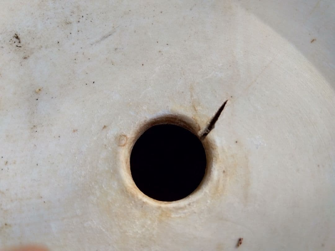 アンティーク　青い柄の植木鉢　2個セット