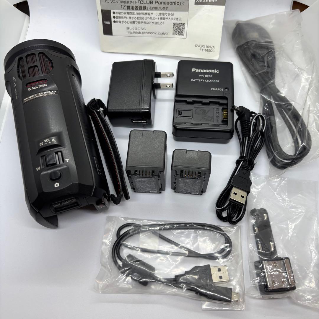 超美品 4K Panasonic HC-VX985M 大容量バッテリー&充電器付
