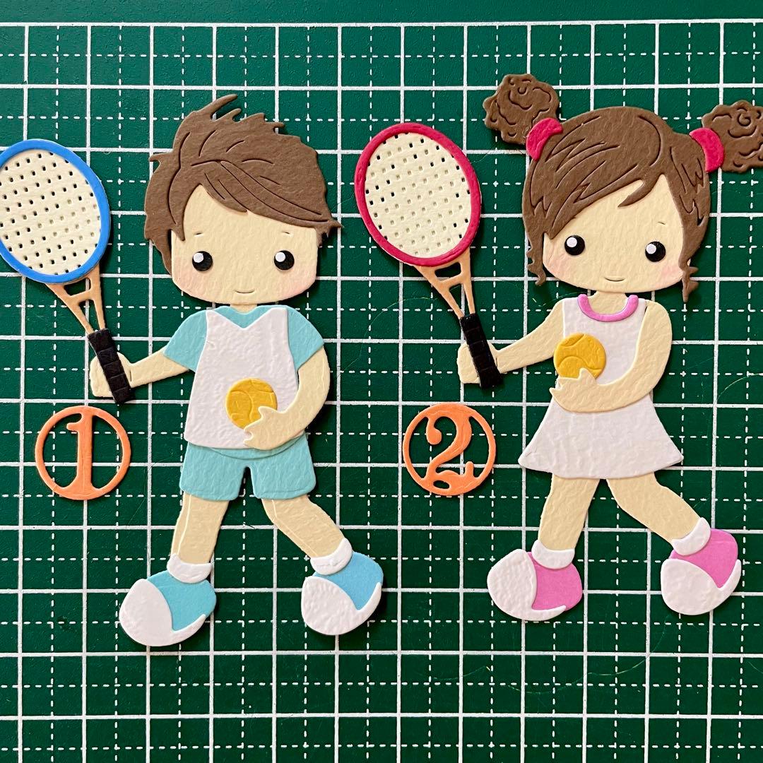【テニス】サンプルページ（ペーパークラフト クラフトパンチ）