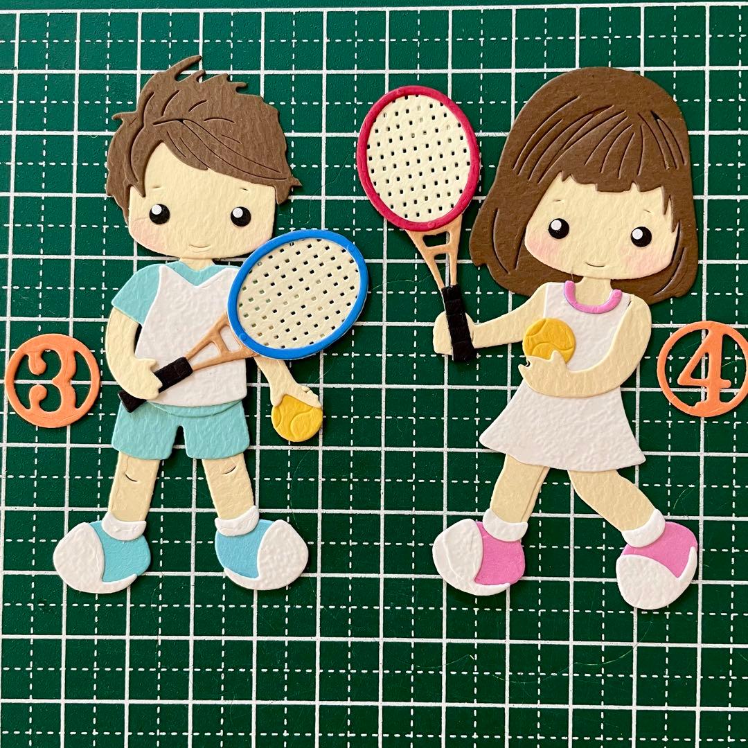 【テニス】サンプルページ（ペーパークラフト クラフトパンチ）