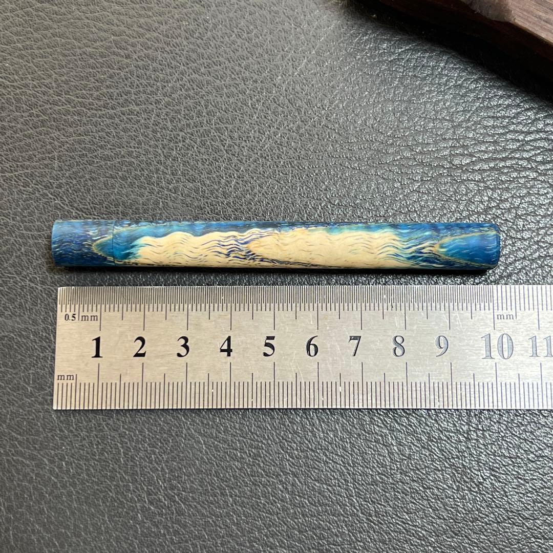 34タモ波杢・縮杢スタビ　木製キャップ芯ケース　木目揃え