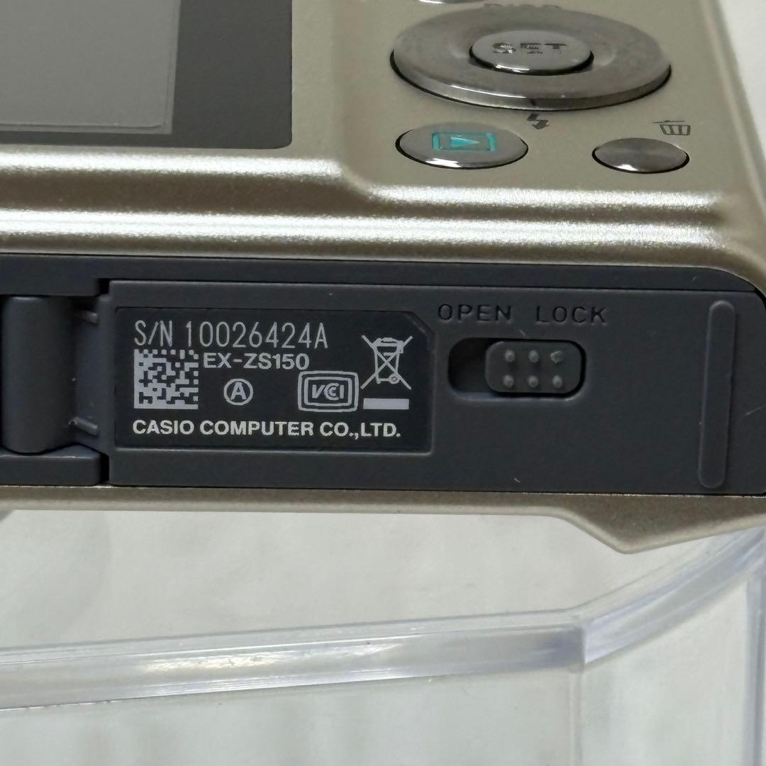 CASIO カメラ　EX-ZS150 箱　説明書　ゴールド　コンデジ　動作品