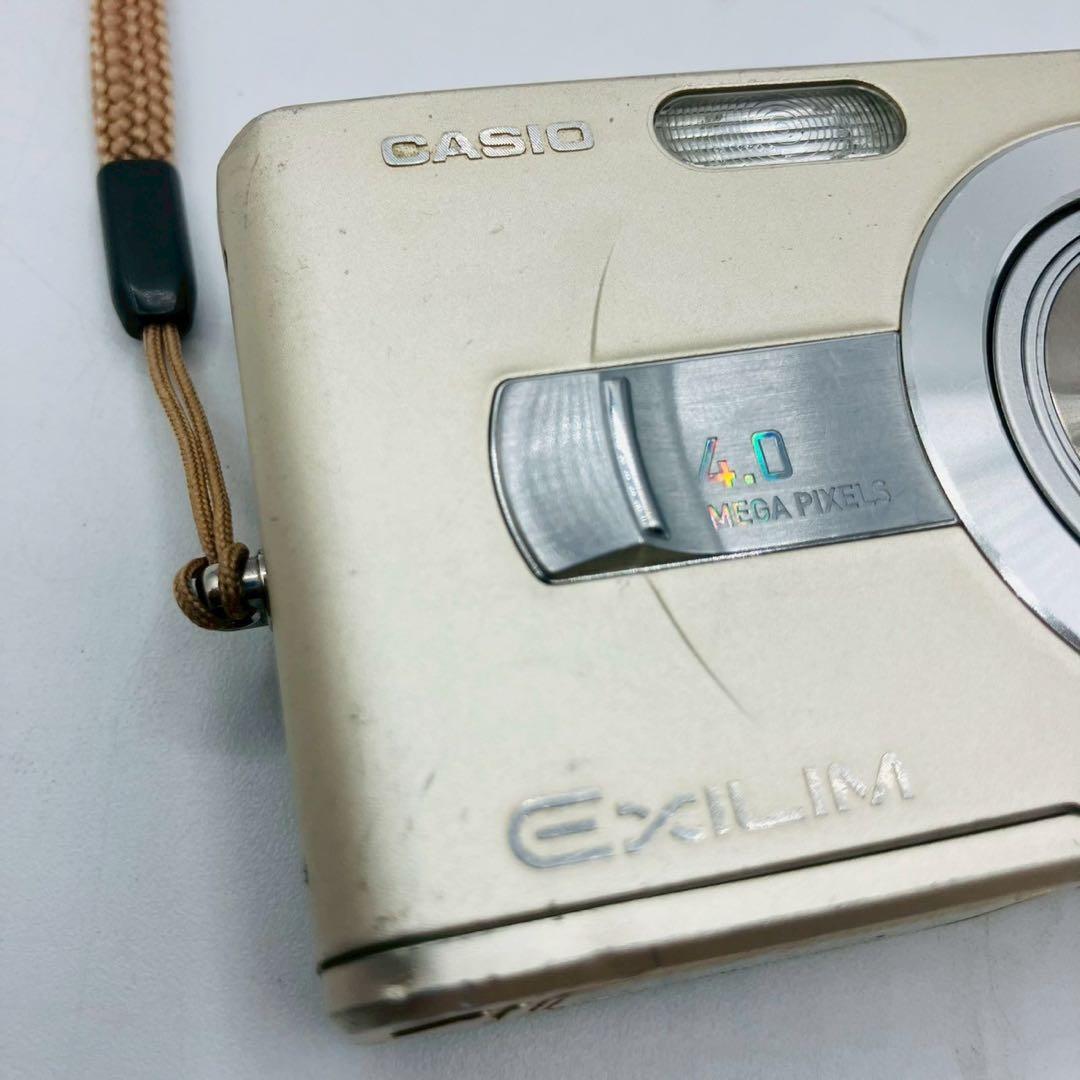 【動作品】CASIO EXILIM EX-Z40 ゴールド 充電スタンド付き