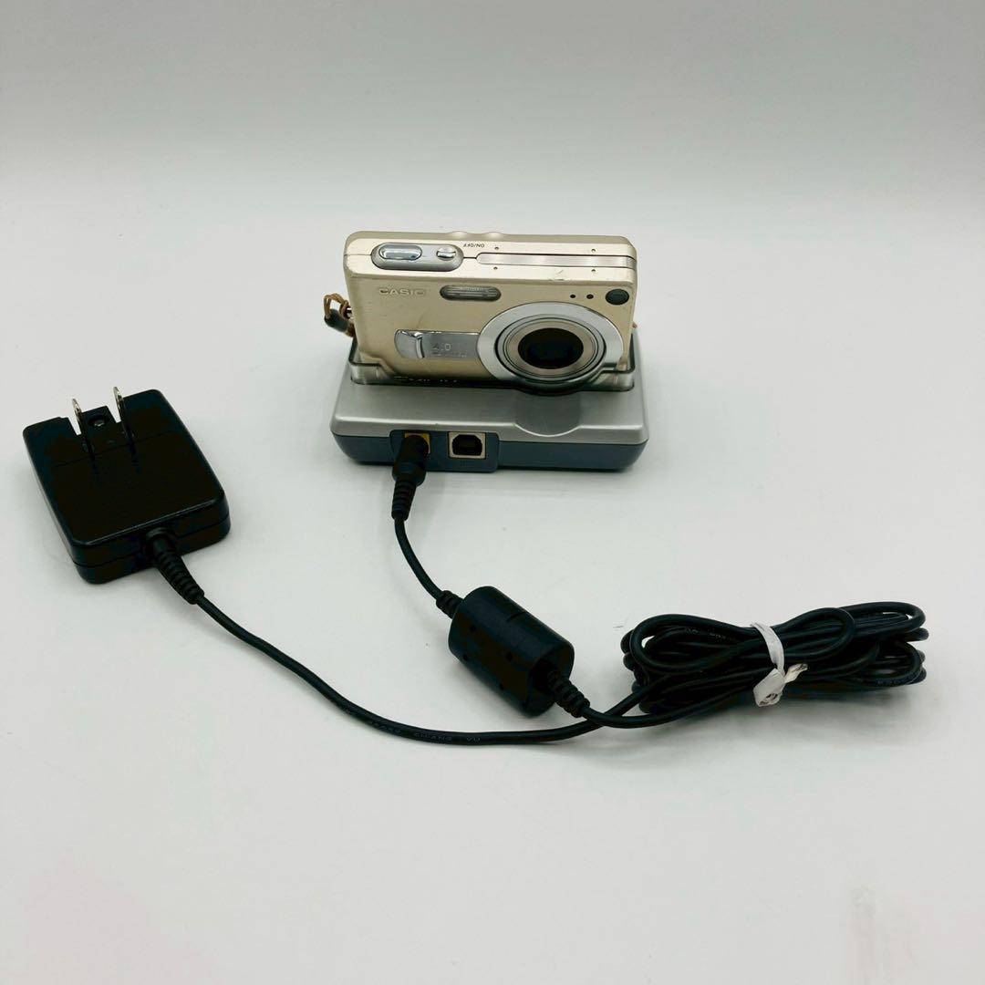 【動作品】CASIO EXILIM EX-Z40 ゴールド 充電スタンド付き