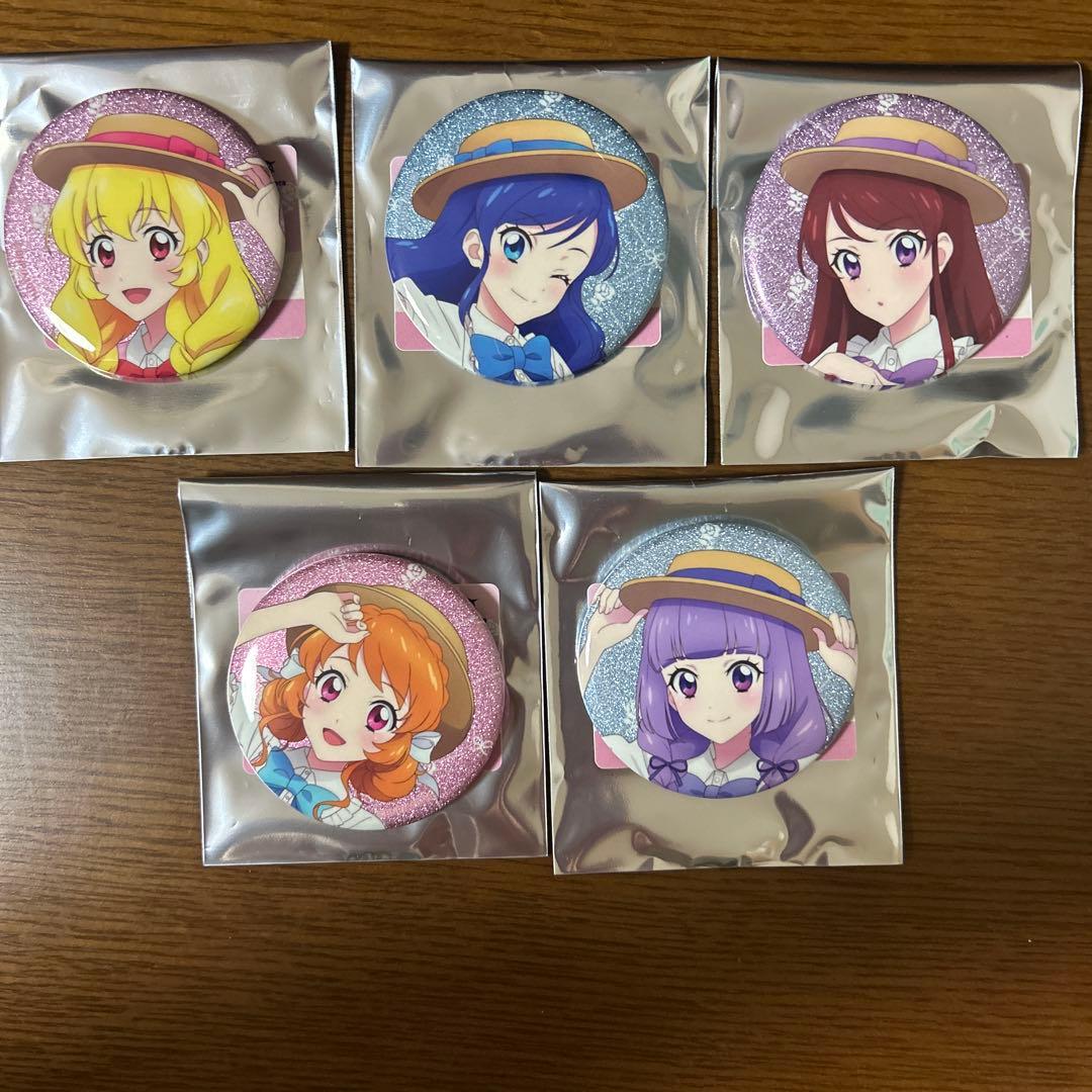 【アイカツ!】グリッター缶バッジ カントリーワンピ