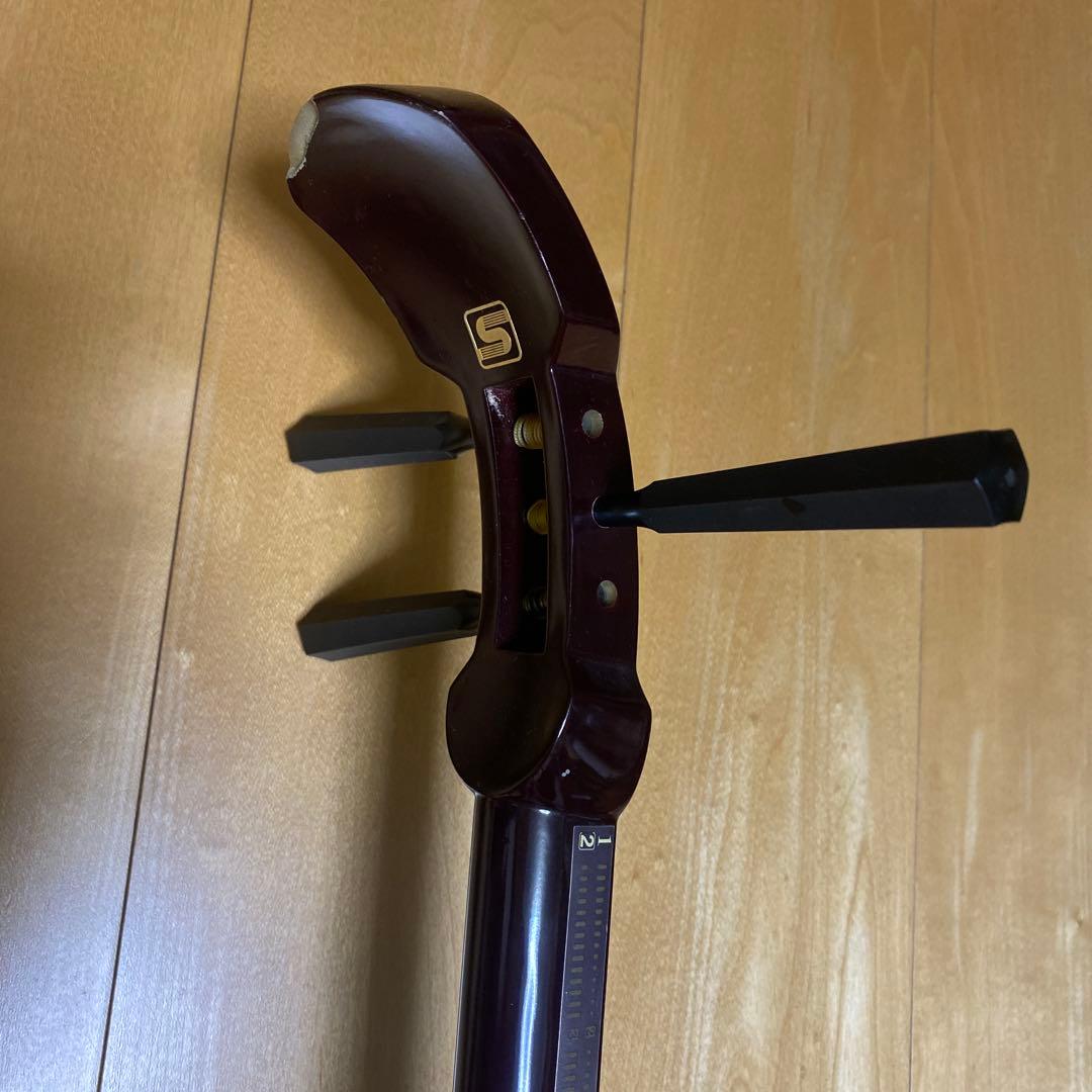 学校用三味線⭐︎教材用簡易型⭐︎破れなし⭐︎スズキ⭐︎撥なし⭐︎ケースなし⭐︎収納袋あり