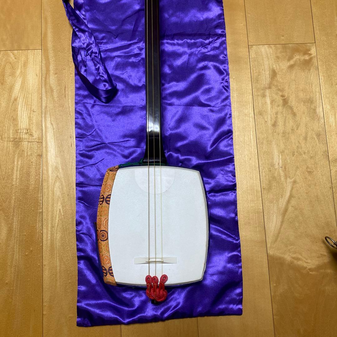 学校用三味線⭐︎教材用簡易型⭐︎破れなし⭐︎スズキ⭐︎撥なし⭐︎ケースなし⭐︎収納袋あり