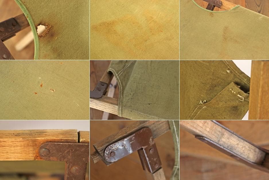 ヴィンテージ 軍用ベッド フォールディングコット ミリタリー オブジェ