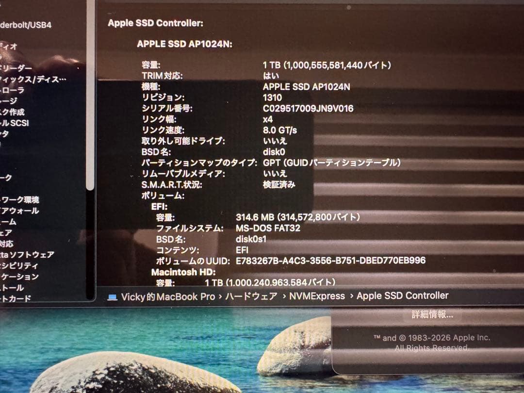 SidekickLLC2019年モデルのMacBook Pro 16インチ