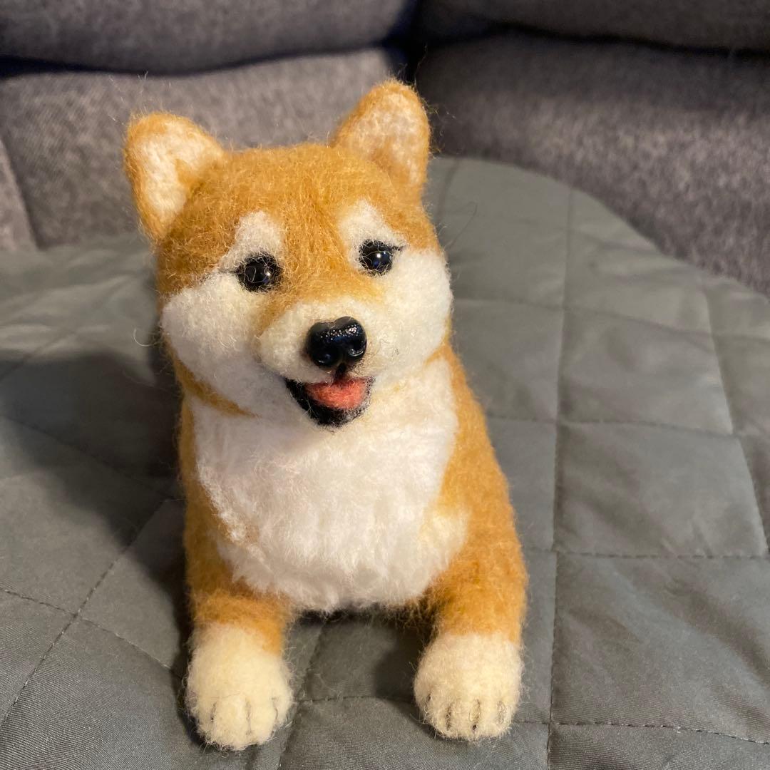 羊毛フェルト　柴犬