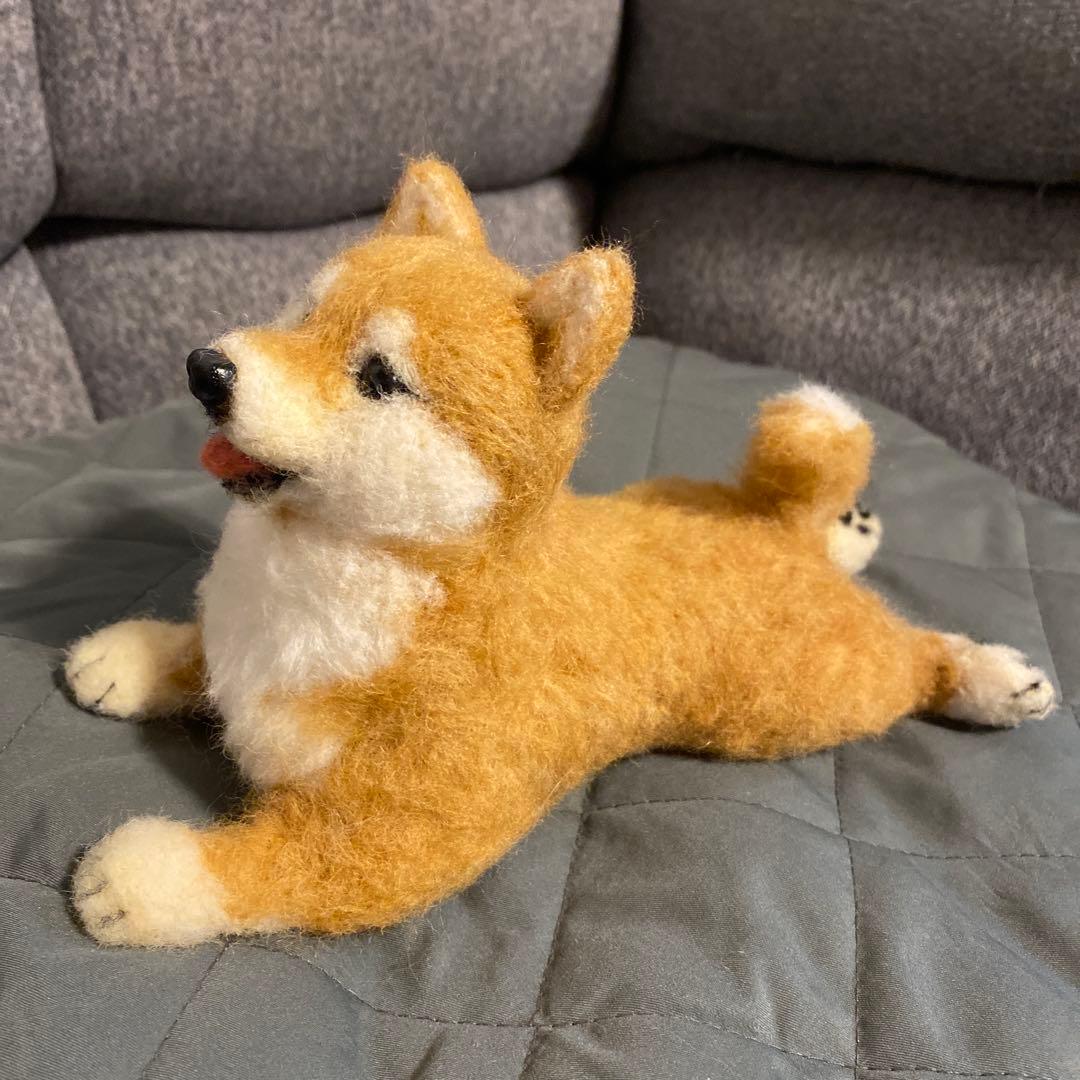 羊毛フェルト　柴犬