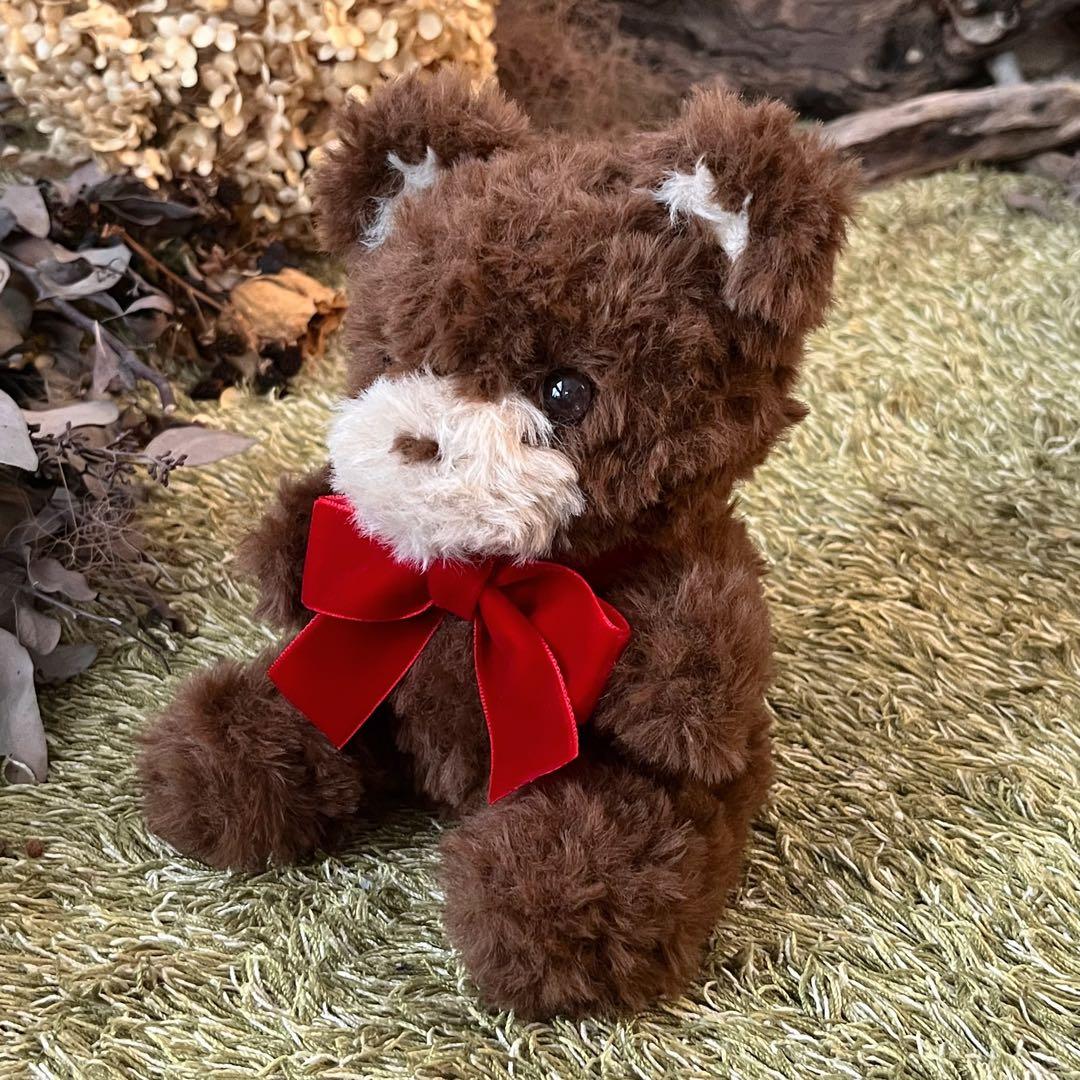 【sample】硝子の瞳をもつ　チョコベアのあみぐるみ　ぬいぐるみ　テディベア