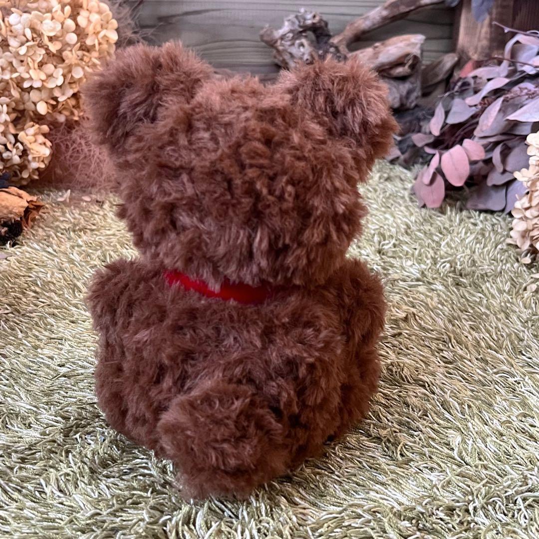 【sample】硝子の瞳をもつ　チョコベアのあみぐるみ　ぬいぐるみ　テディベア