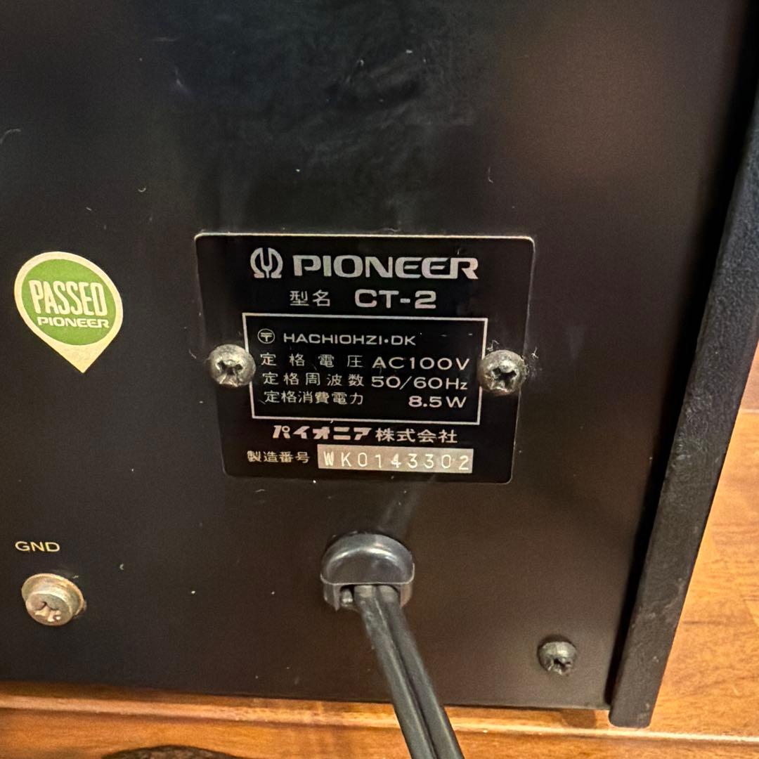 pioneer パイオニア CT-2 ステレオカセットデッキ 稼働品再生録音OK