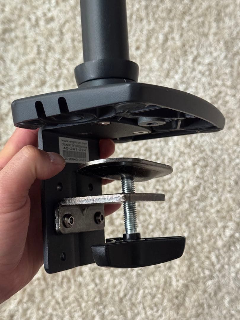 エルゴトロン　モニターアームデスクマウント　マットブラック