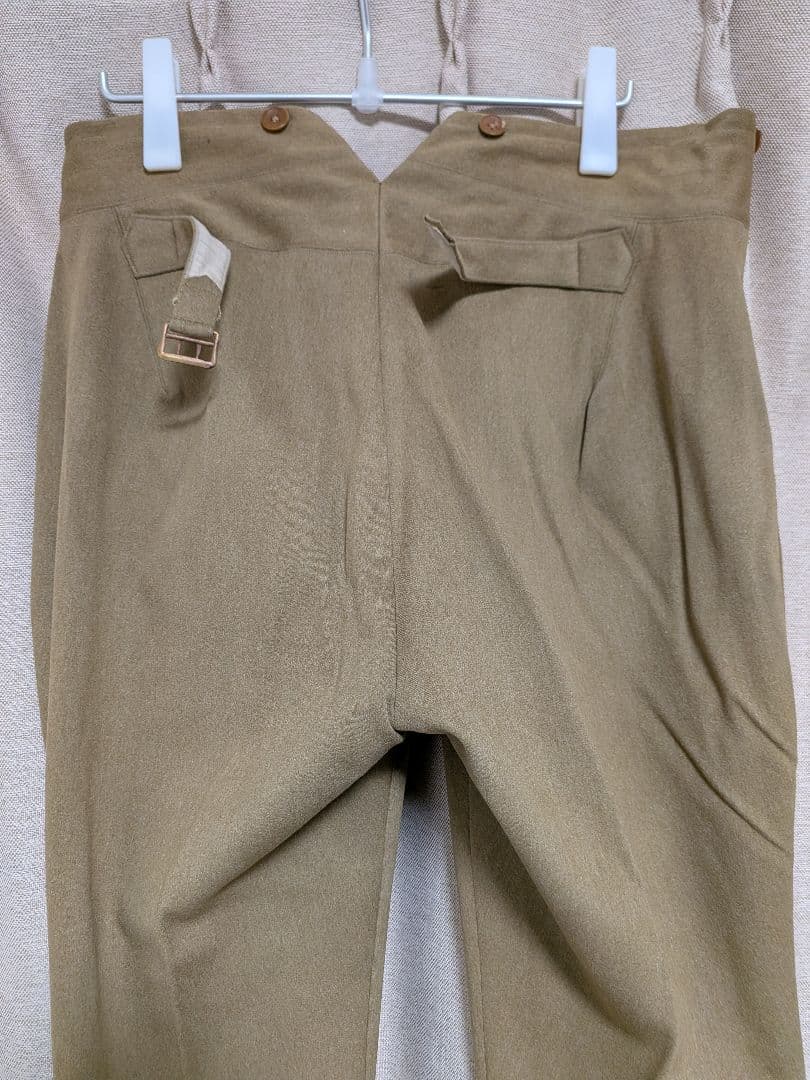 実物　日本陸軍　四五式軍衣　上下揃い　軍帽、階級章付