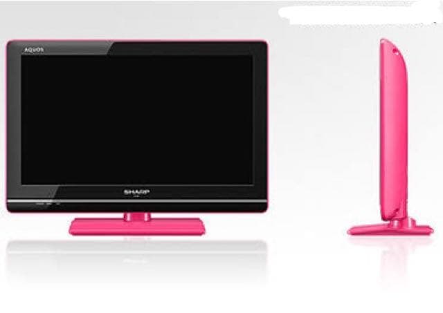 SHARP AQUOS ピンク　液晶テレビ　希少